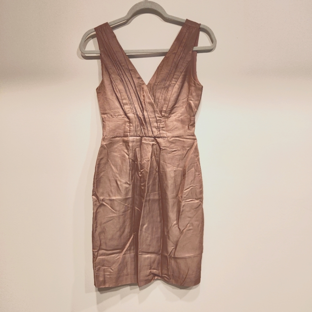 Banana Republic Bronze Mauve Linen Dress